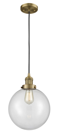 Franklin Restoration One Light Mini Pendant in Brushed Brass (405|201C-BB-G202-10)