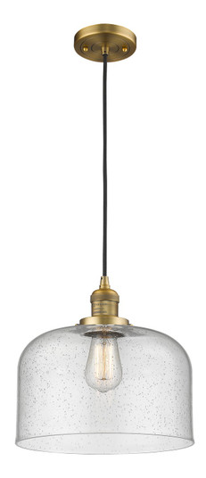 Franklin Restoration LED Mini Pendant in Brushed Brass (405|201C-BB-G74-L-LED)