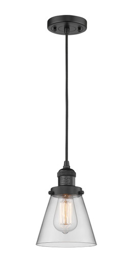 Franklin Restoration LED Mini Pendant in Matte Black (405|201C-BK-G62-LED)