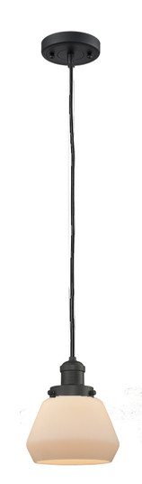 Franklin Restoration One Light Mini Pendant in Oil Rubbed Bronze (405|201C-OB-G171)