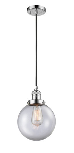 Franklin Restoration One Light Mini Pendant in Polished Chrome (405|201C-PC-G202-8)