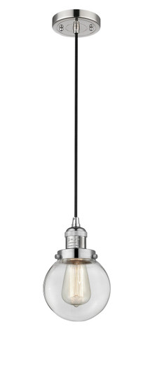 Franklin Restoration LED Mini Pendant in Polished Nickel (405|201C-PN-G202-6-LED)