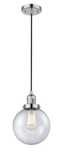 Franklin Restoration LED Mini Pendant in Polished Nickel (405|201C-PN-G204-8-LED)