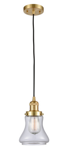Franklin Restoration One Light Mini Pendant in Satin Gold (405|201C-SG-G192)