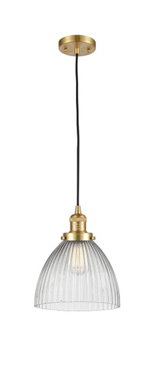 Franklin Restoration One Light Mini Pendant in Satin Gold (405|201C-SG-G222)