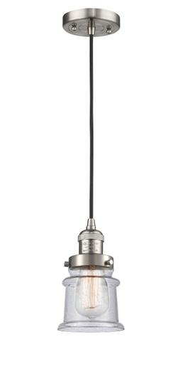 Franklin Restoration LED Mini Pendant in Brushed Satin Nickel (405|201C-SN-G184S-LED)