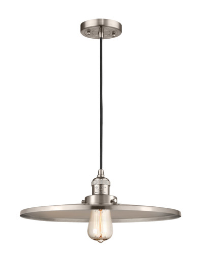 Franklin Restoration One Light Mini Pendant in Brushed Satin Nickel (405|201C-SN-MFR-SN-16)