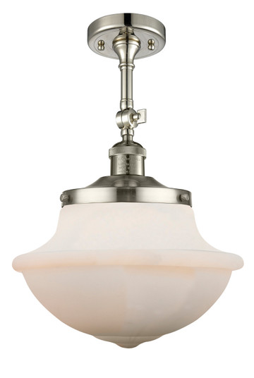 Franklin Restoration One Light Semi-Flush Mount in Polished Nickel (405|201F-PN-G541)