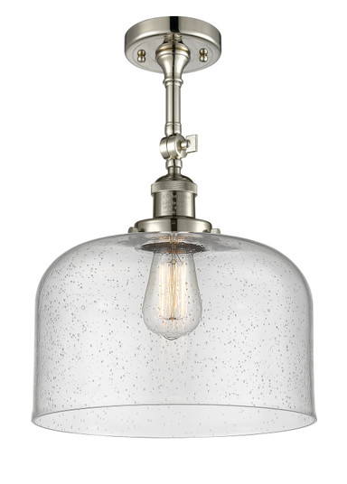 Franklin Restoration One Light Semi-Flush Mount in Polished Nickel (405|201F-PN-G74-L)