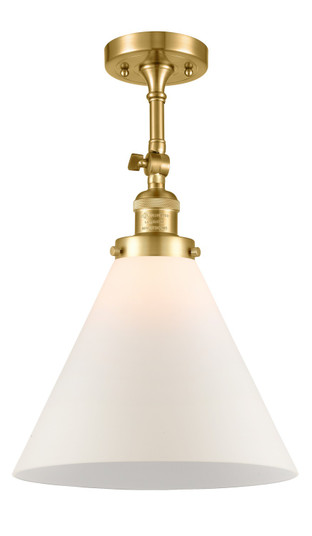 Franklin Restoration LED Semi-Flush Mount in Satin Gold (405|201F-SG-G41-L-LED)