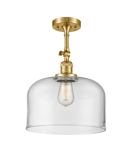 Franklin Restoration LED Semi-Flush Mount in Satin Gold (405|201F-SG-G72-L-LED)