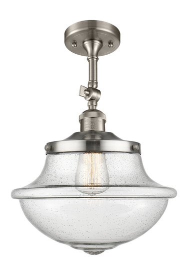 Franklin Restoration One Light Semi-Flush Mount in Brushed Satin Nickel (405|201F-SN-G544)