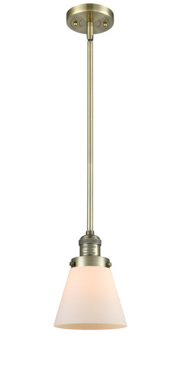 Franklin Restoration One Light Mini Pendant in Antique Brass (405|201S-AB-G61)