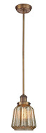 Franklin Restoration One Light Mini Pendant in Brushed Brass (405|201S-BB-G146)