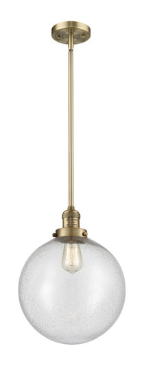 Franklin Restoration One Light Mini Pendant in Brushed Brass (405|201S-BB-G204-12)