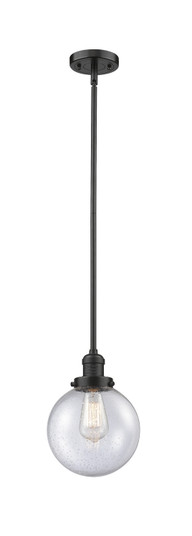 Franklin Restoration One Light Mini Pendant in Oil Rubbed Bronze (405|201S-OB-G204-8)