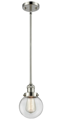Franklin Restoration LED Mini Pendant in Polished Nickel (405|201S-PN-G202-6-LED)