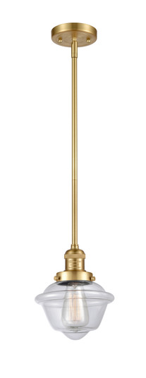 Franklin Restoration One Light Mini Pendant in Satin Gold (405|201S-SG-G532)