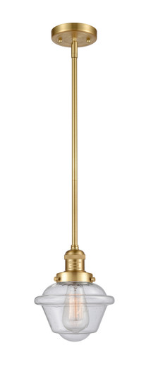 Franklin Restoration One Light Mini Pendant in Satin Gold (405|201S-SG-G534)