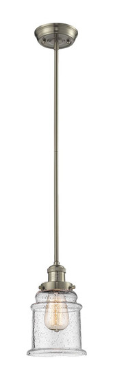 Franklin Restoration One Light Mini Pendant in Brushed Satin Nickel (405|201S-SN-G184)
