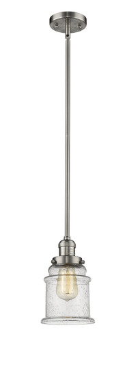 Franklin Restoration LED Mini Pendant in Brushed Satin Nickel (405|201S-SN-G184-LED)