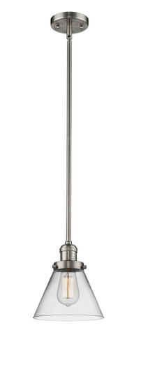 Franklin Restoration One Light Mini Pendant in Brushed Satin Nickel (405|201S-SN-G42)