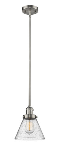 Franklin Restoration One Light Mini Pendant in Brushed Satin Nickel (405|201S-SN-G44)