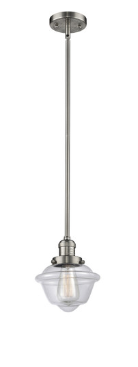 Franklin Restoration One Light Mini Pendant in Brushed Satin Nickel (405|201S-SN-G532)