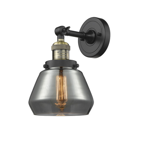 Franklin Restoration One Light Wall Sconce in Black Antique Brass (405|203-BAB-G173)