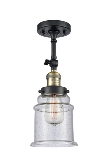 Franklin Restoration One Light Wall Sconce in Black Antique Brass (405|203-BAB-G184)