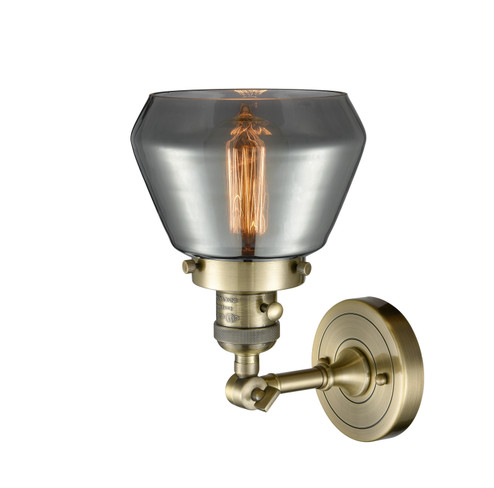 Franklin Restoration One Light Wall Sconce in Antique Brass (405|203SW-AB-G173)