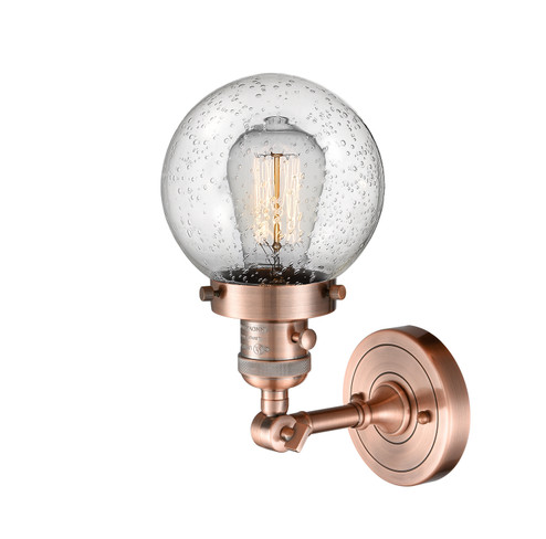 Franklin Restoration One Light Wall Sconce in Antique Copper (405|203SW-AC-G204-6)