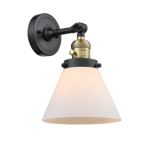 Franklin Restoration One Light Wall Sconce in Black Antique Brass (405|203SW-BAB-G41)