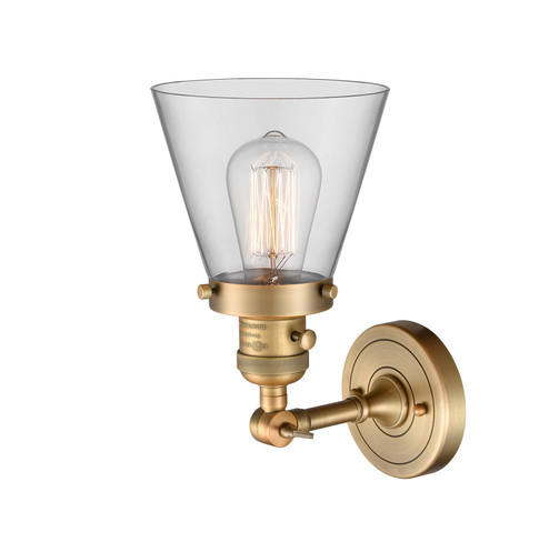 Franklin Restoration One Light Wall Sconce in Brushed Brass (405|203SW-BB-G62)