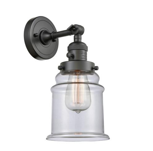 Franklin Restoration LED Wall Sconce in Oil Rubbed Bronze (405|203SW-OB-G182-LED)