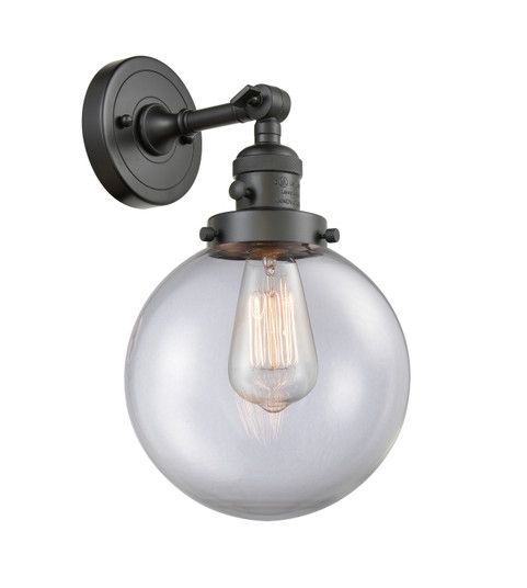 Franklin Restoration One Light Wall Sconce in Oil Rubbed Bronze (405|203SW-OB-G202-8)