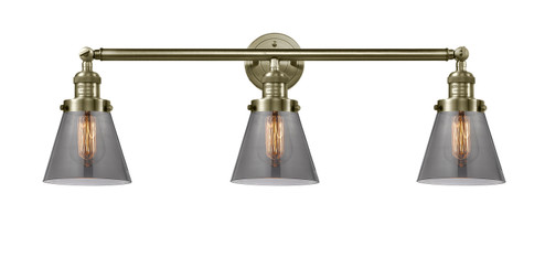 Franklin Restoration Three Light Bath Vanity in Antique Brass (405|205-AB-G63)