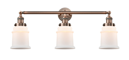 Franklin Restoration Three Light Bath Vanity in Antique Copper (405|205-AC-G181)