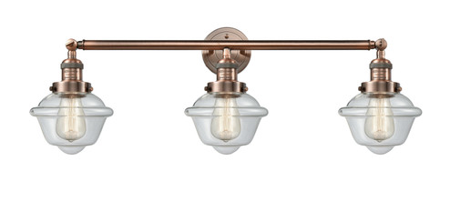 Franklin Restoration Three Light Bath Vanity in Antique Copper (405|205-AC-G532)