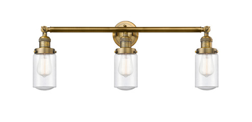 Franklin Restoration Three Light Bath Vanity in Brushed Brass (405|205-BB-G314)