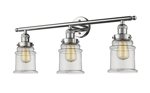 Franklin Restoration Three Light Bath Vanity in Polished Chrome (405|205-PC-G182)