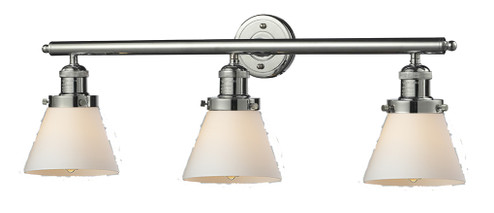 Franklin Restoration Three Light Bath Vanity in Polished Nickel (405|205-PN-G61)