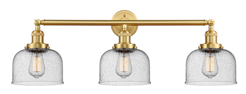 Franklin Restoration Three Light Bath Vanity in Satin Gold (405|205-SG-G74)