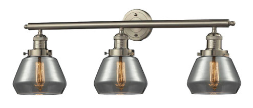Franklin Restoration Three Light Bath Vanity in Brushed Satin Nickel (405|205-SN-G173)