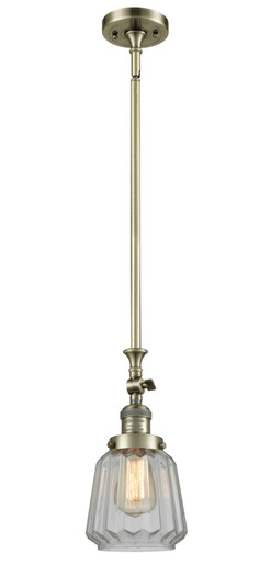 Franklin Restoration One Light Mini Pendant in Antique Brass (405|206-AB-G142)