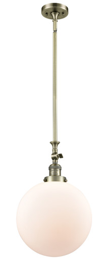 Franklin Restoration One Light Mini Pendant in Antique Brass (405|206-AB-G201-12)