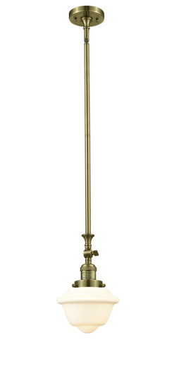 Franklin Restoration One Light Mini Pendant in Antique Brass (405|206-AB-G531)