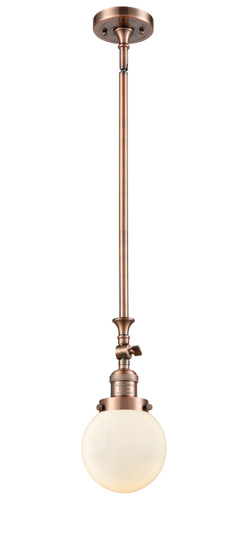 Franklin Restoration One Light Mini Pendant in Antique Copper (405|206-AC-G201-6)