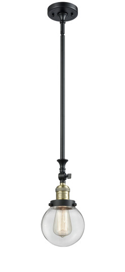 Franklin Restoration LED Mini Pendant in Black Antique Brass (405|206-BAB-G202-6-LED)