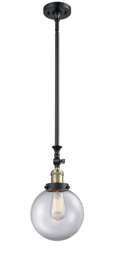 Franklin Restoration LED Mini Pendant in Black Antique Brass (405|206-BAB-G202-8-LED)